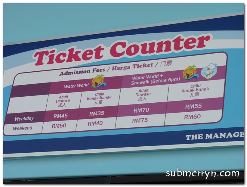 Icity theme park ticket price