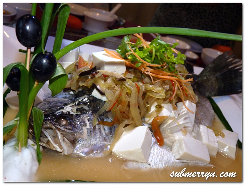 Steamed Siakap with Teow Chew Style