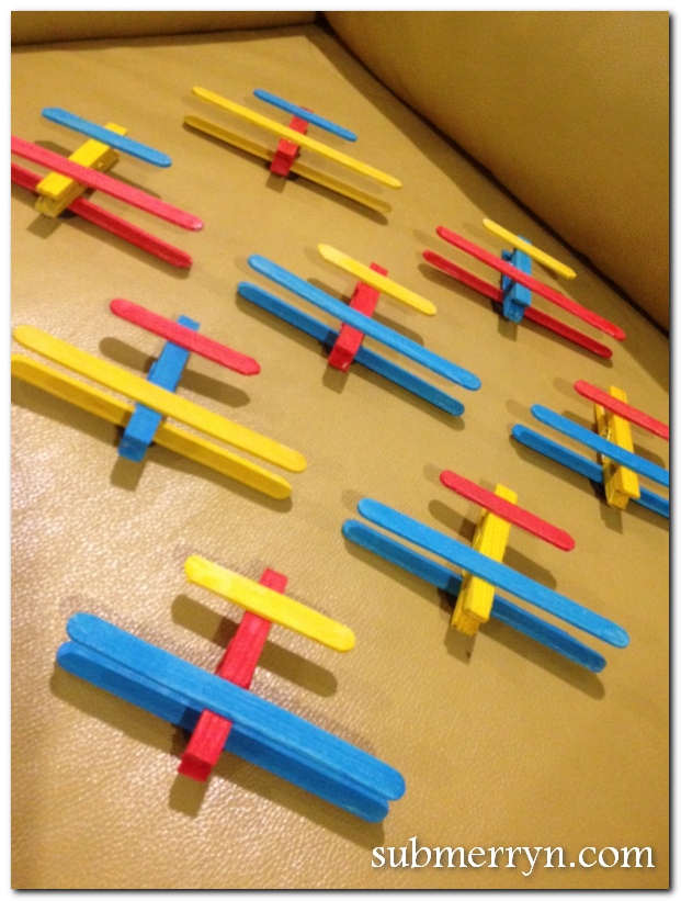 icecream stick airplane