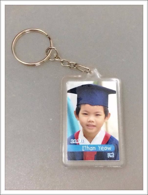 Ethan's graduated picture keychain