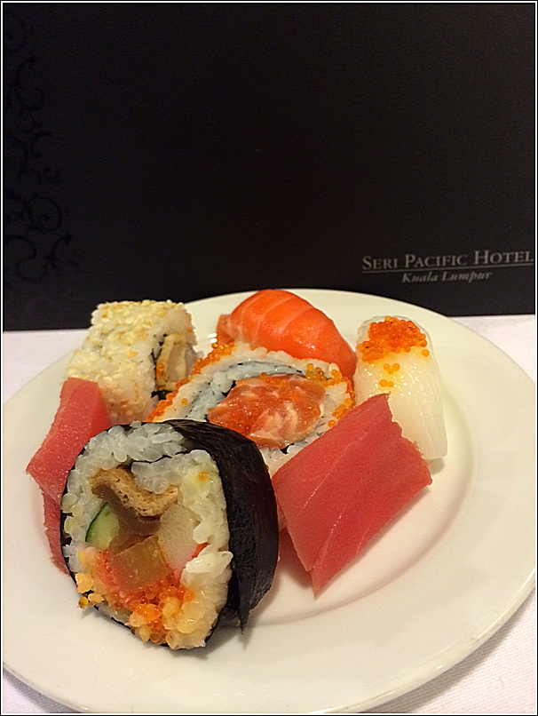 Japanese buffet at Kofuku Japanese Restaurant at Seri Pacific Hotel sushi sashimi