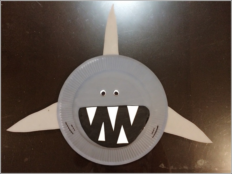 Paper Plate Shark Craft For Kids ⋆ Home is where My Heart is... Home is