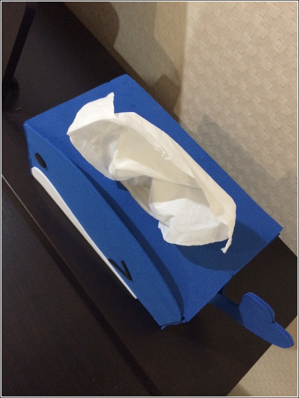 tissue box foam whale 5