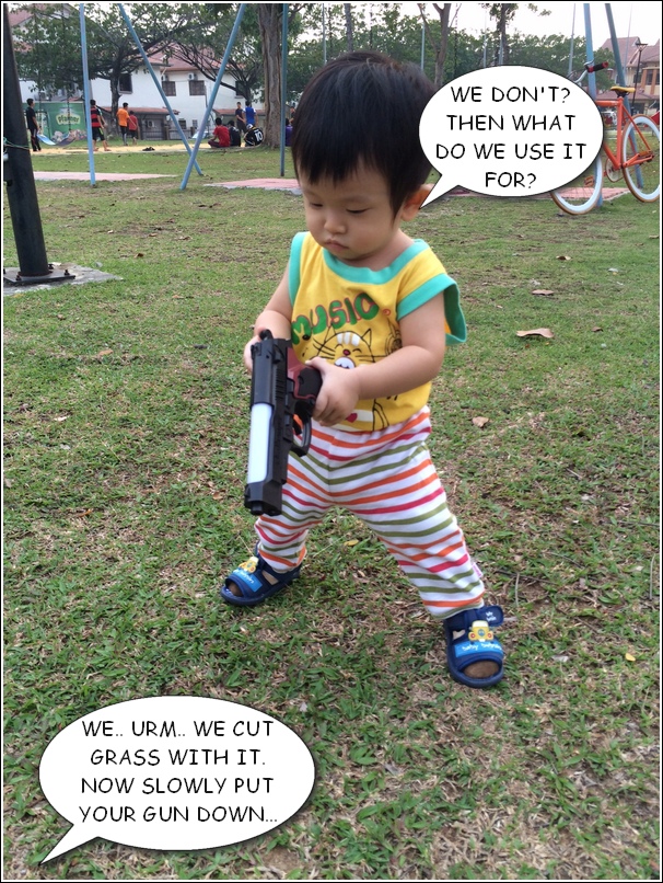 Kids playing with gun 7