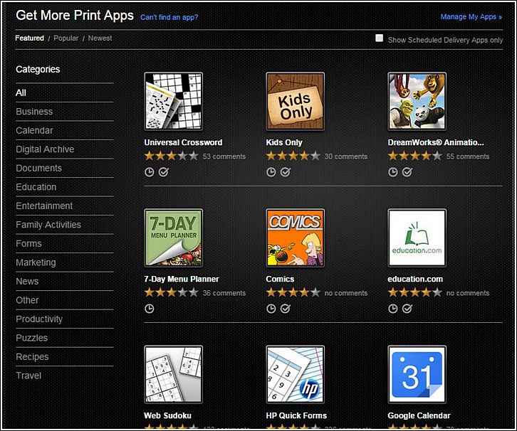 HP Print Apps