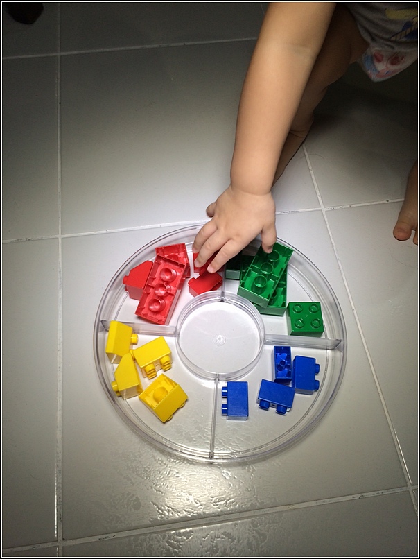 Color sorting activity for toddlers homeschool