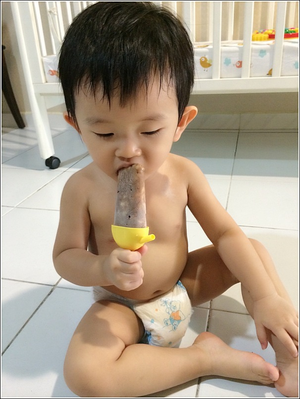 homemade banana choco popsicle 4