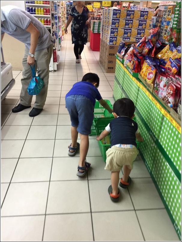 Shopping with kids