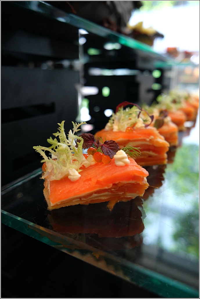 Mille Feuille of Smoked Atlantic Salmon