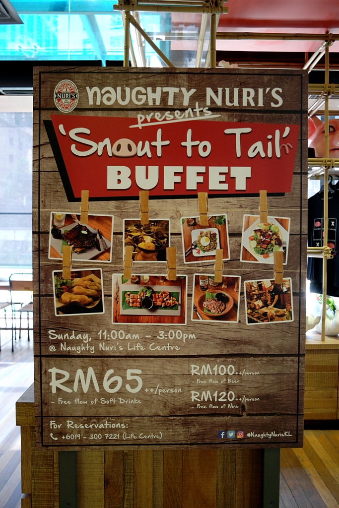 Naughty Nuri Snout to Tail Buffet KL Life Centre