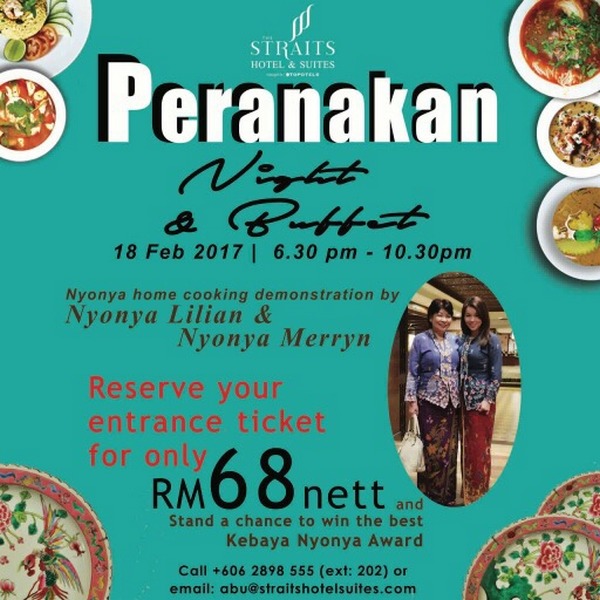 LIVE Peranakan Cooking Demo at The Straits Hotel and Suites Melaka ⋆