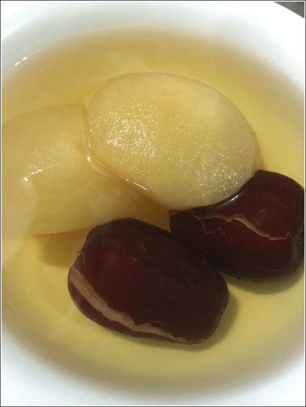 apple red dates tong sui dessert