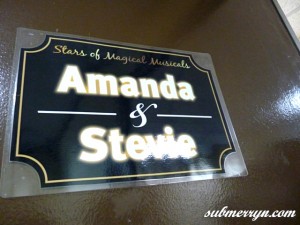 Amanda and Stevie's dressing room