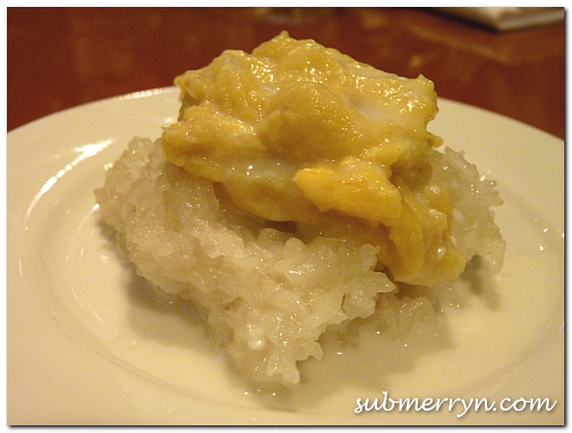 durian sticky rice