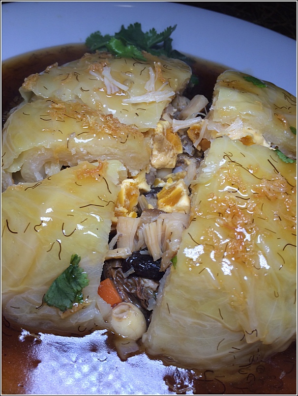 EE Chinese Cuisine CNY menu cabbage with 8 treasures