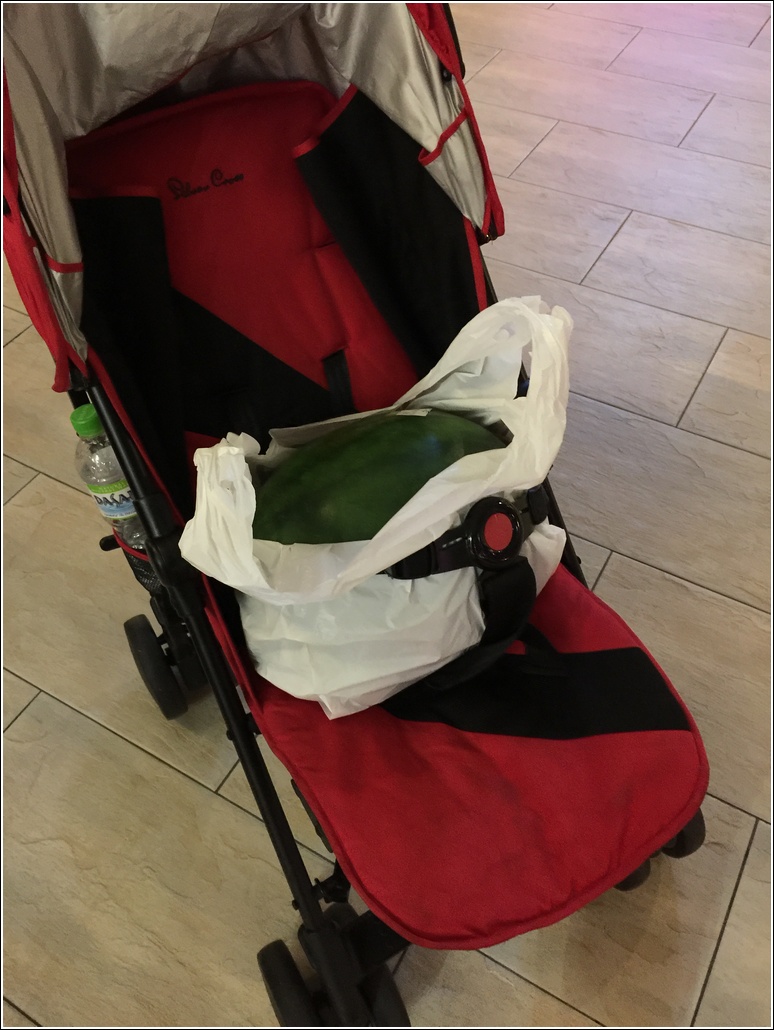 Watermelon in the stroller