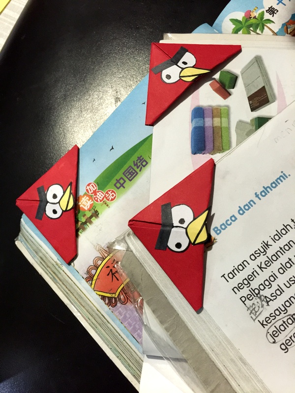 Angry bird bookmark diy 17