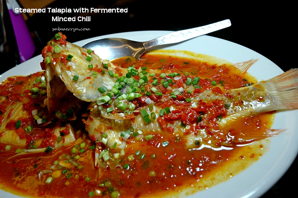 Steamed talapia